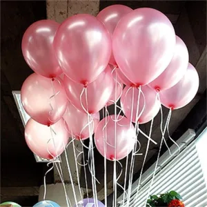 10pcs/lot 10inch 1.5g Pink Latex Balloon Air Balls Inflatable Wedding Party Decoration Birthday Kid Party Float Balloon Kid Toys