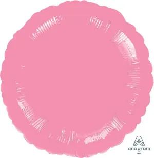 18" Round Mylar Balloon - Metallic Pink #200