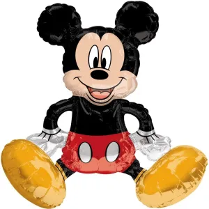 18" Sitting Mickey Mouse Mylar Balloon (Air-Filled)