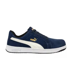 640025 ICONIC SUEDE NAVY LOW SAFETY SHOE