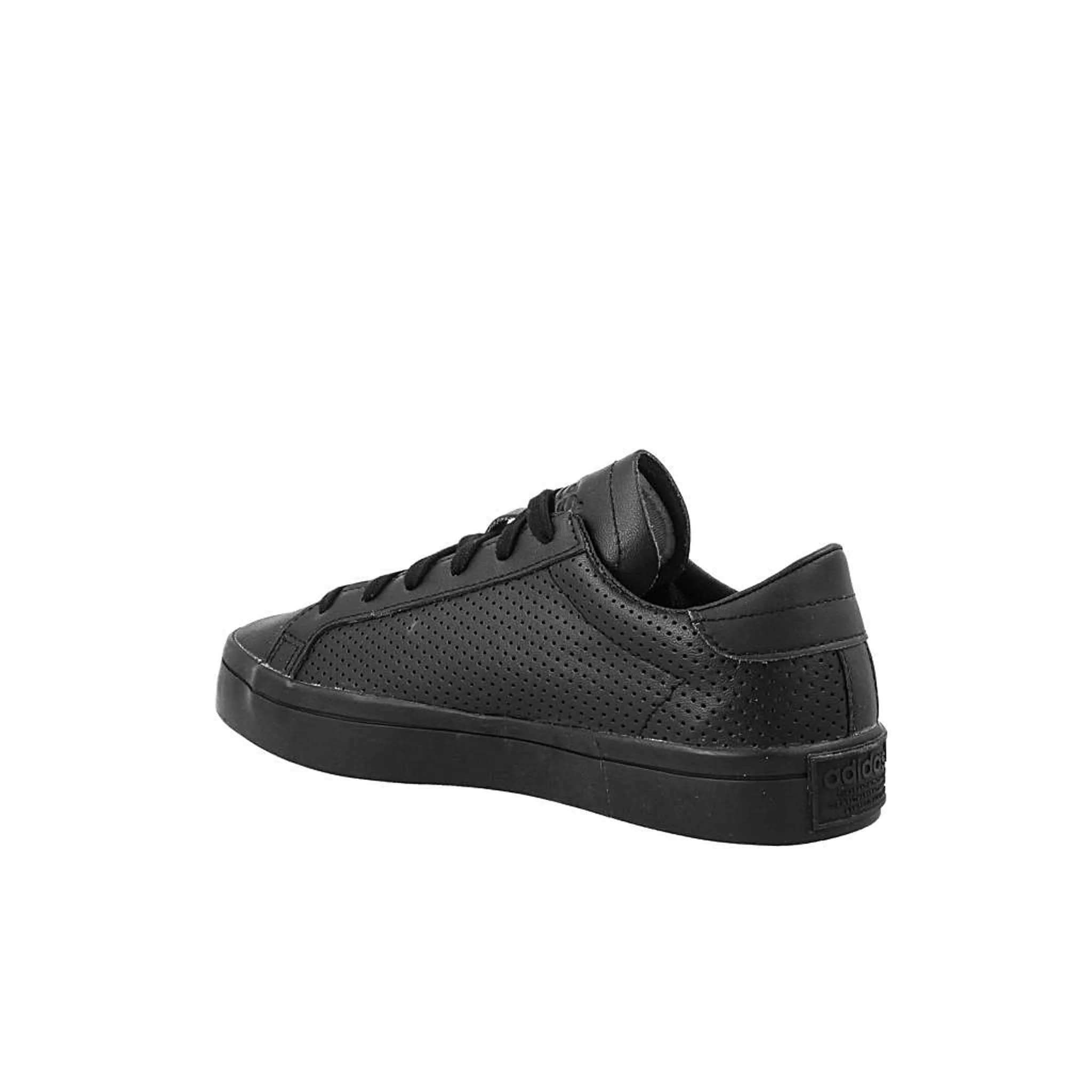 Adidas Court Vantage Mens Black Leather Trainers