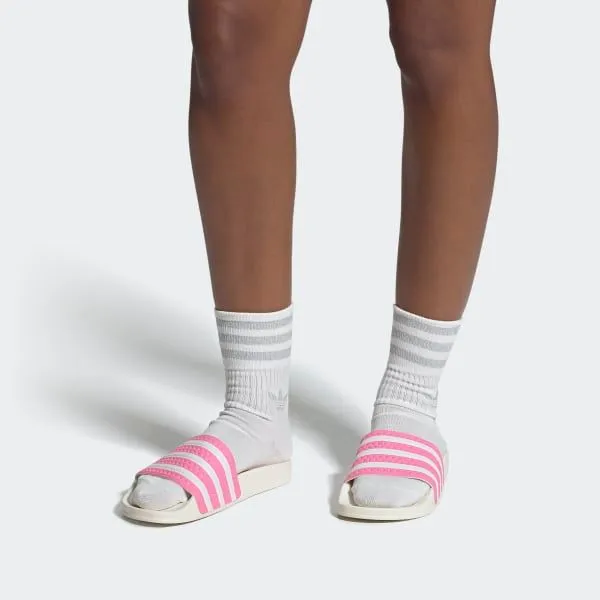 Adidas Women's Adilette Slides - Bliss Pink / Cloud White / Off White