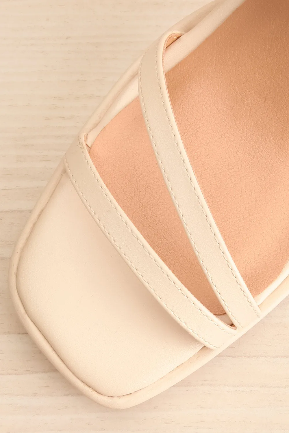 Aniston Ivory | Platform Heeled Sandals