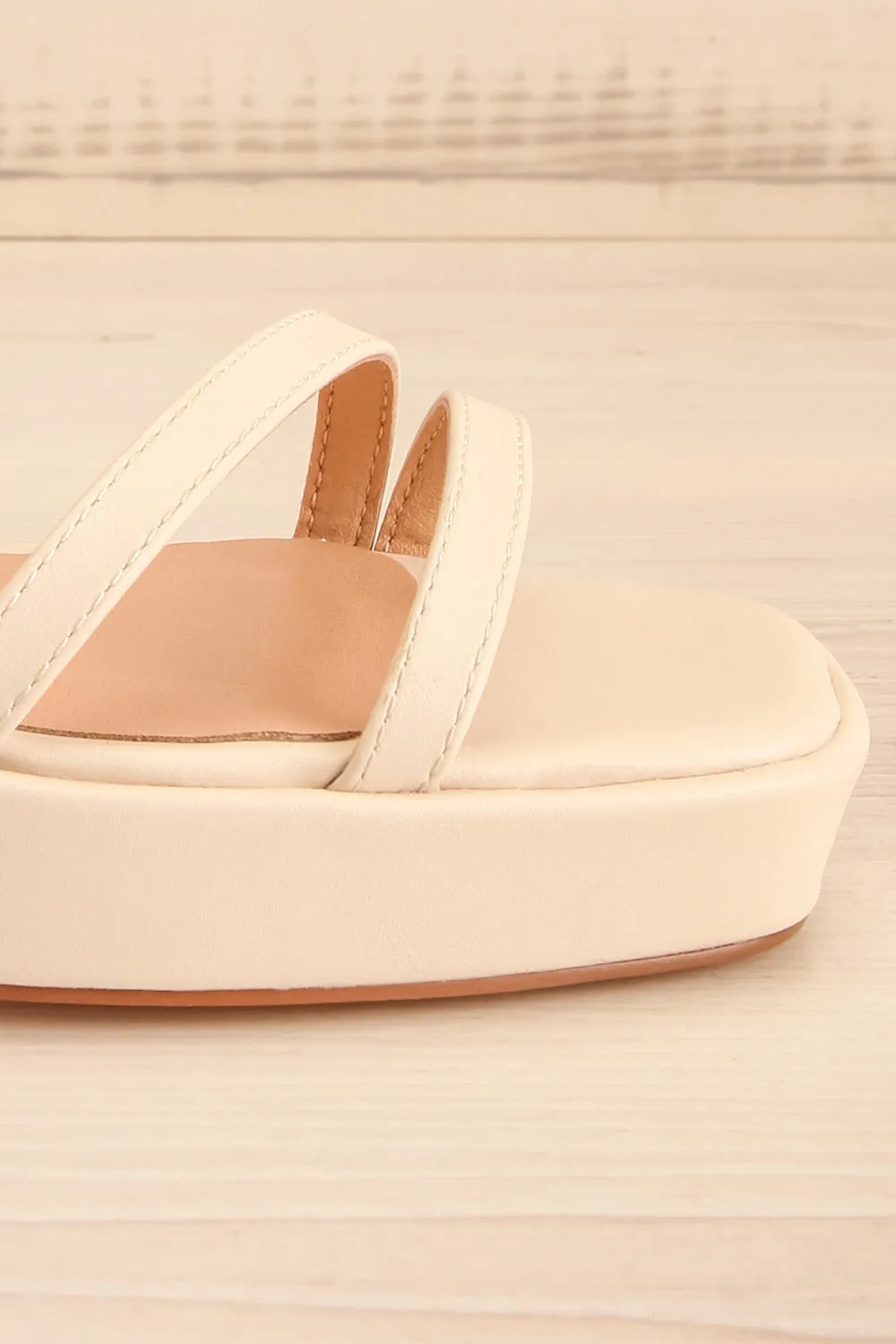 Aniston Ivory | Platform Heeled Sandals