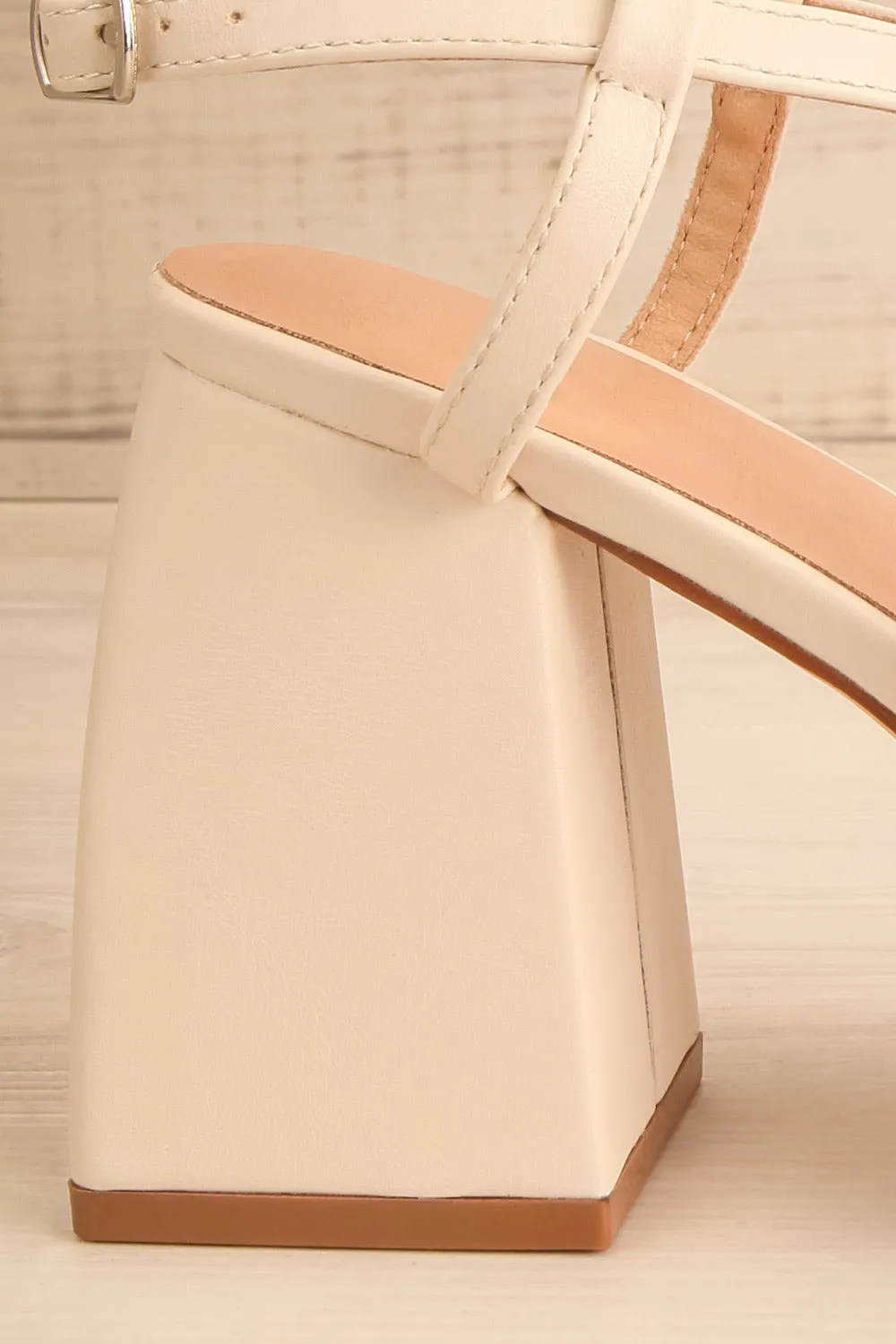 Aniston Ivory | Platform Heeled Sandals