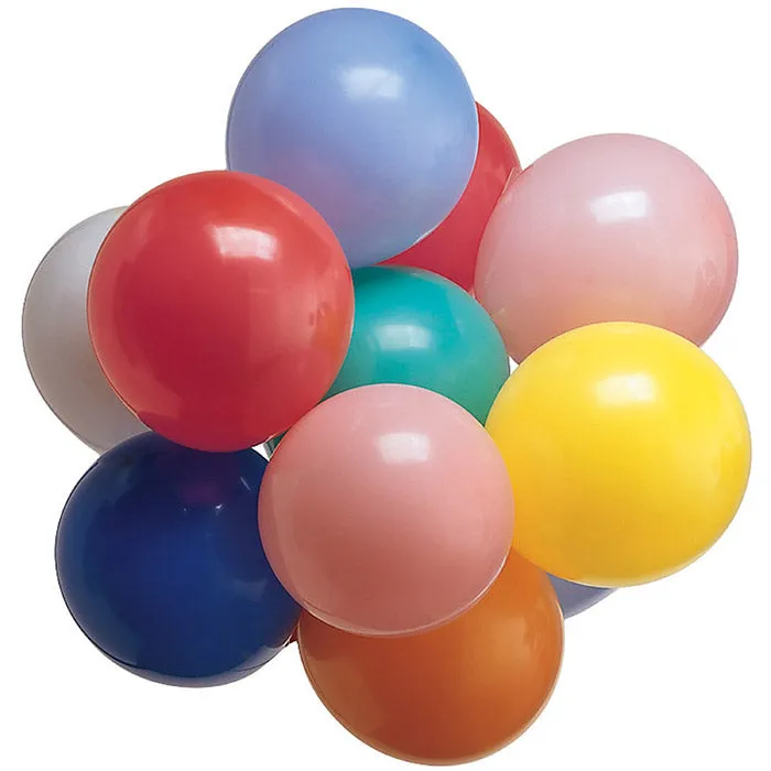 Assorted 9" Latex Balloons (20/Pkg)