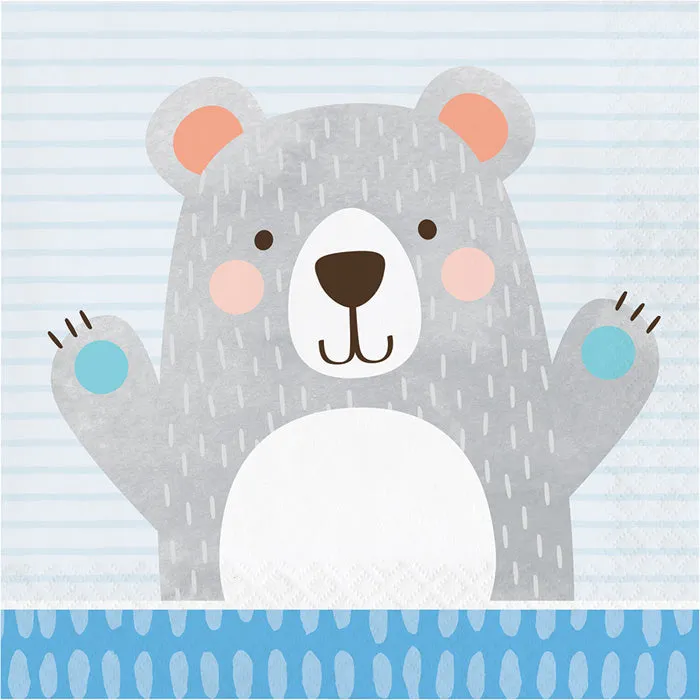 Birthday Bear Party Napkins (16/Pkg)