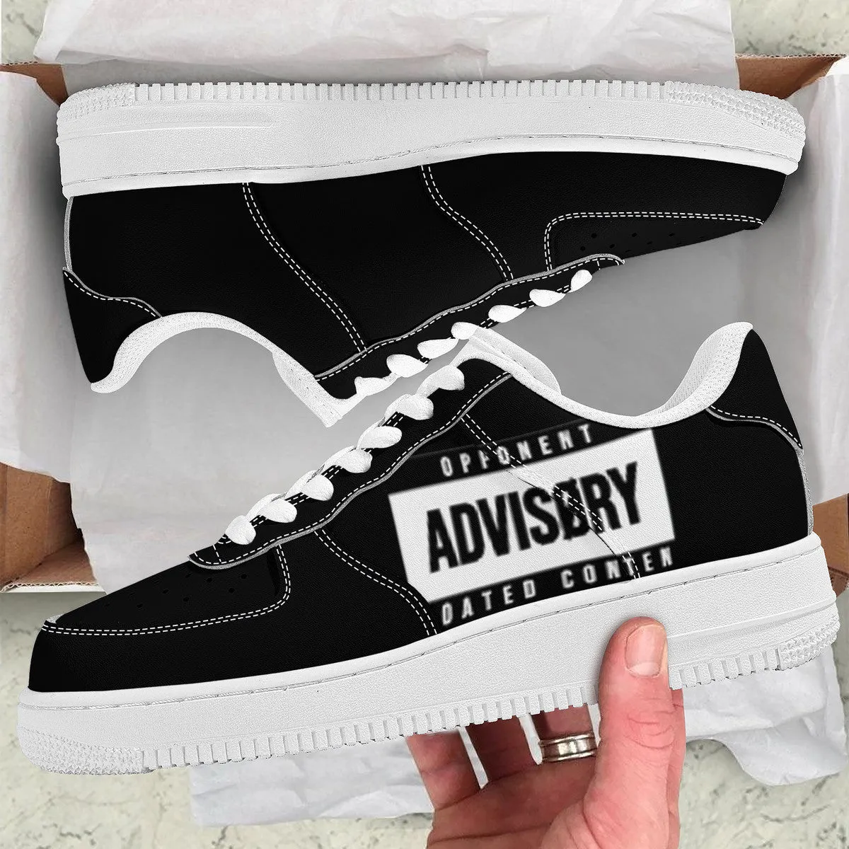 Black Advisory | Custom Cool Shoes | Shoe Zero