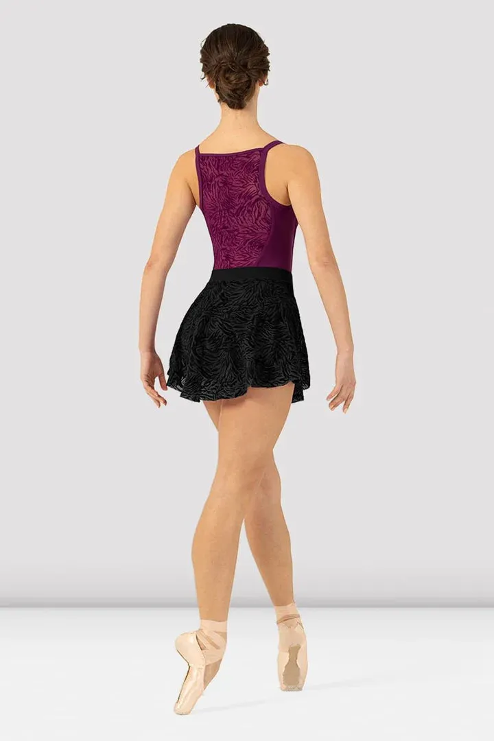 Bloch R1281 Ladies Flocked Mesh Skirt