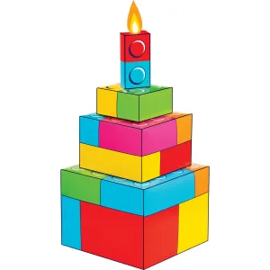 Block Bash 3D Centerpiece | 4 pcs