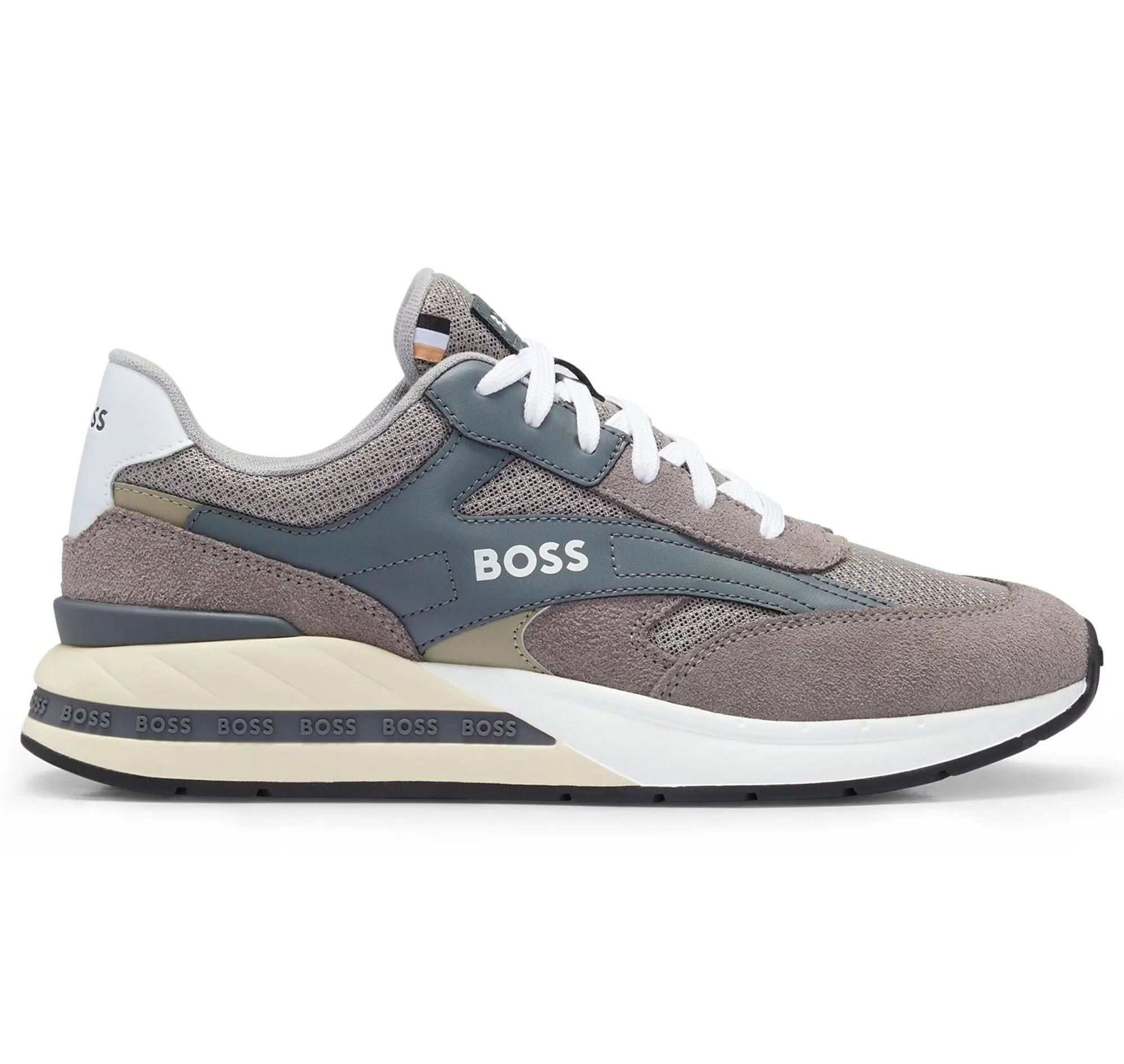 Boss Kurt Runner sdme Trainers - Medium Grey