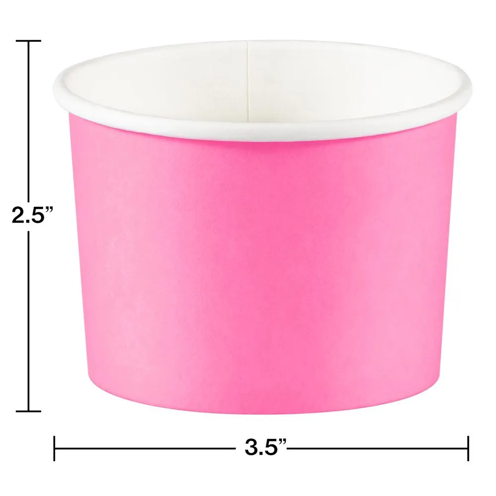 Bulk Candy Pink Paper Treat Cups (96 per Case)