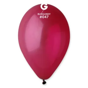 BURGUNDY 12" GEMAR BALLOONS