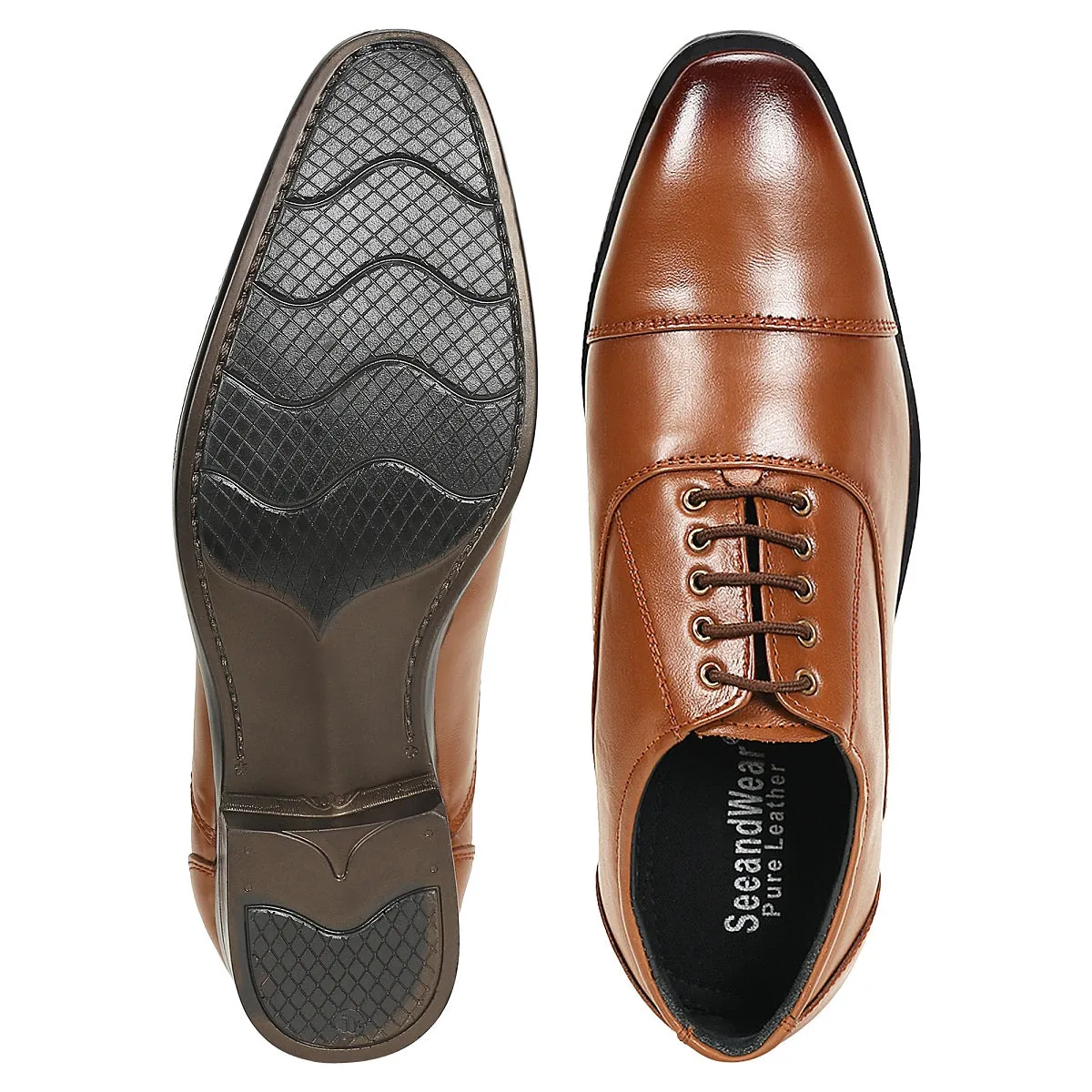 Charles Oxford Leather Formal Shoes - Defective