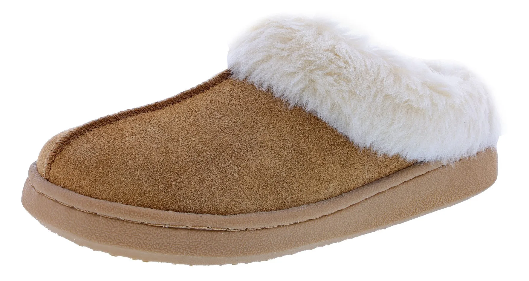 Clarks Women's JMS0587 Suede Indoor & Outdoor House Slippers