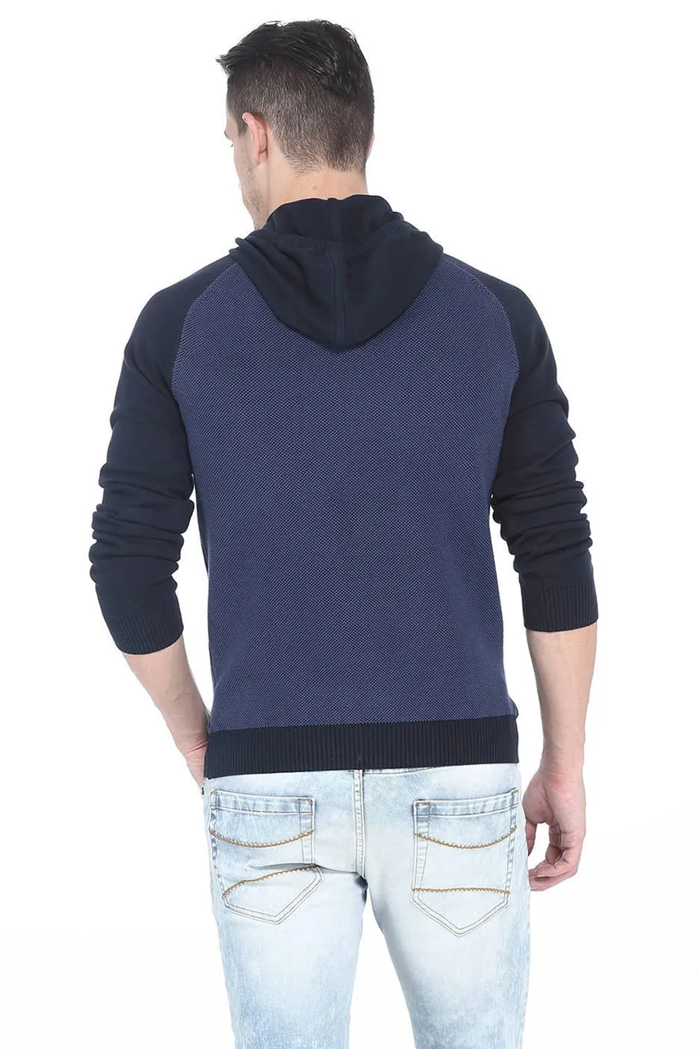 Comfort Fit Hooded Mens Sweater