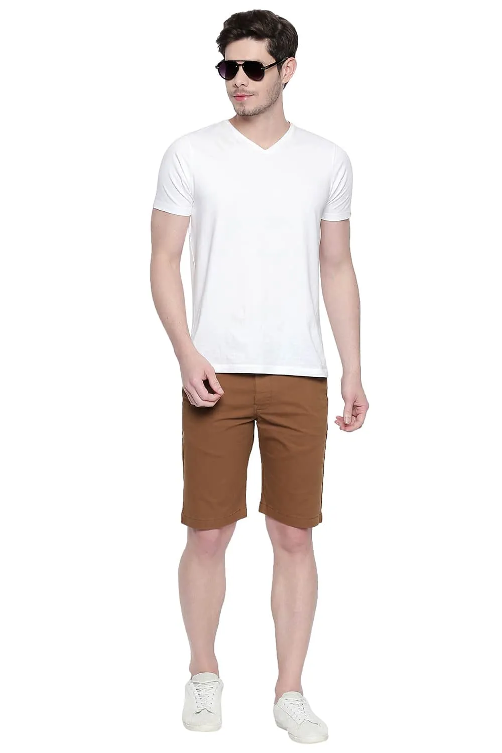 Comfort Fit Twill Stretch Shorts