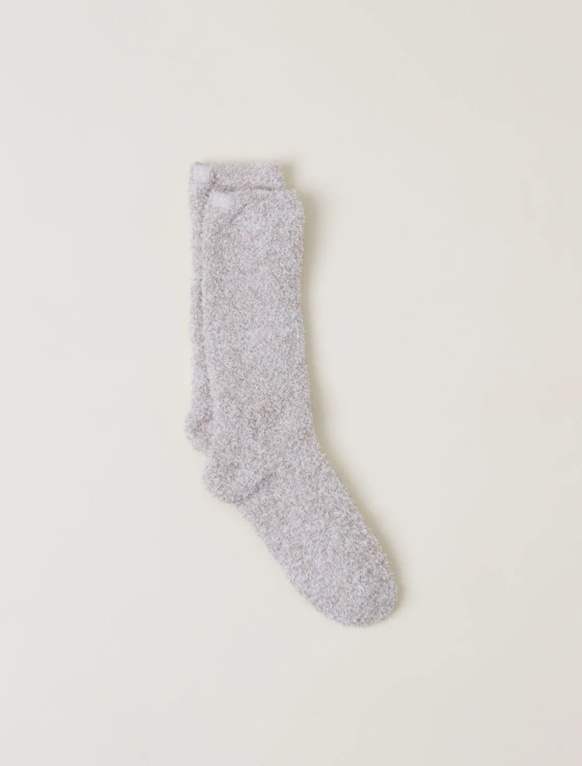 Cozychic Heathered Socks - Stone / White