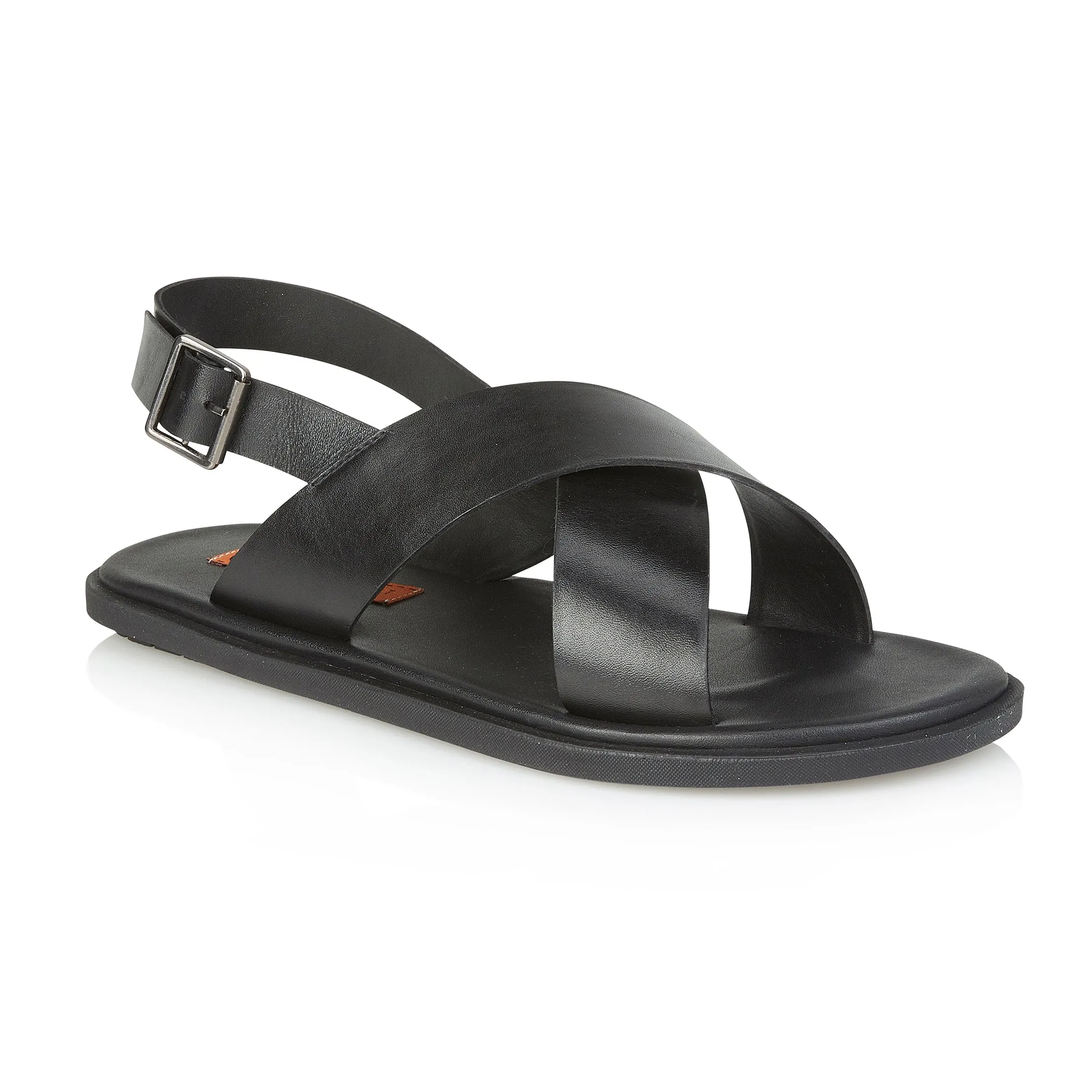 Croydon Leather Sandal - Black