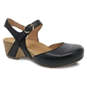 Dansko Tiffani Black Milled Burnished Mary Jane (Women's)