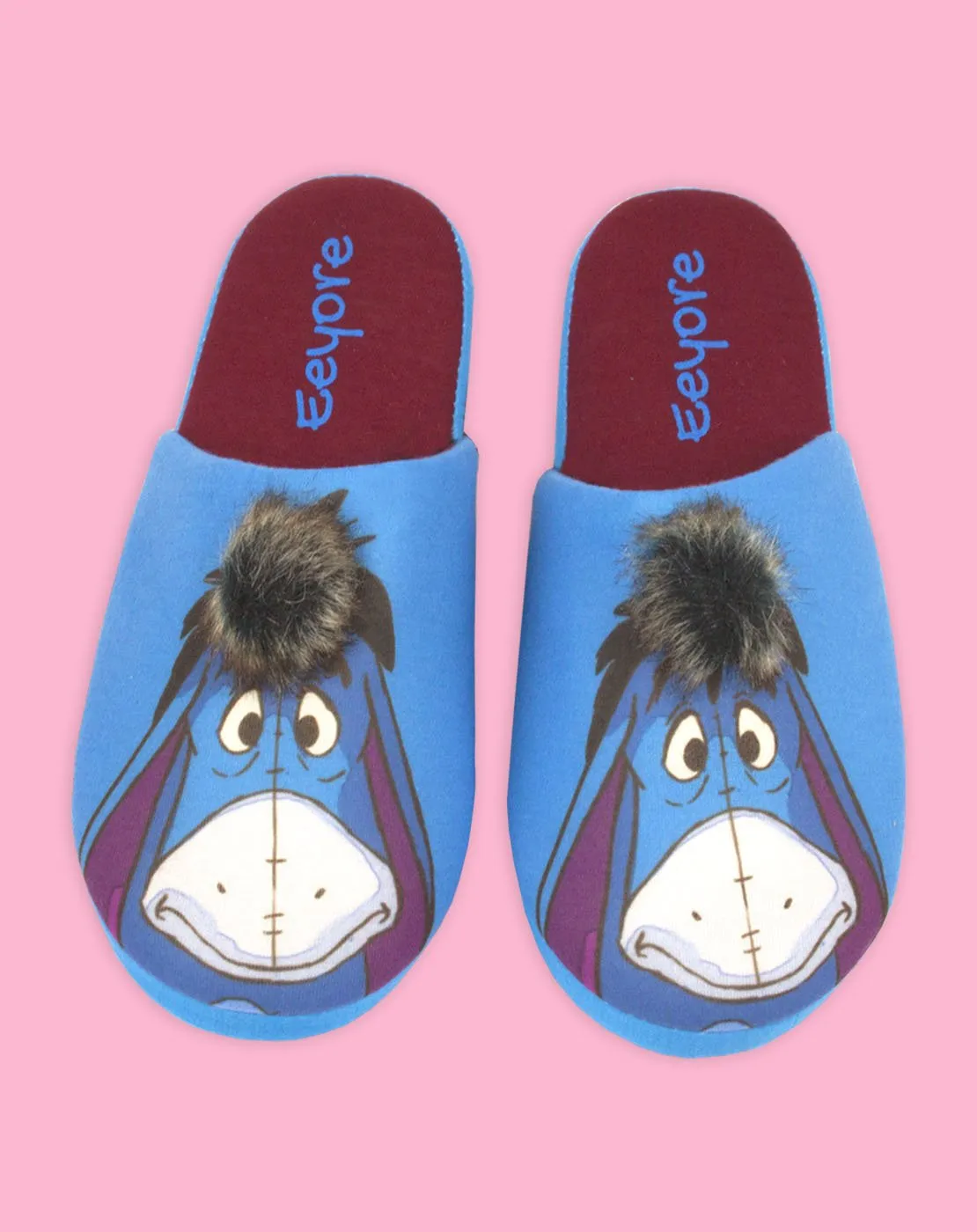 Disney Winnie The Pooh Eeyore Partial 3D Women's Novelty Character Slippers