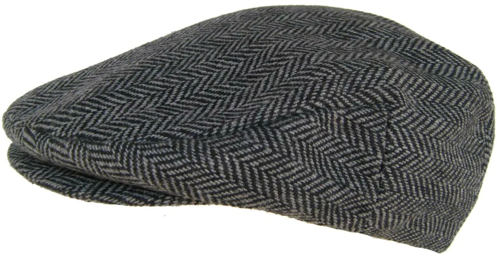 DPC Wool Blend Herringbone Winter Ivy Newsboy Scally Cap Flat Hat