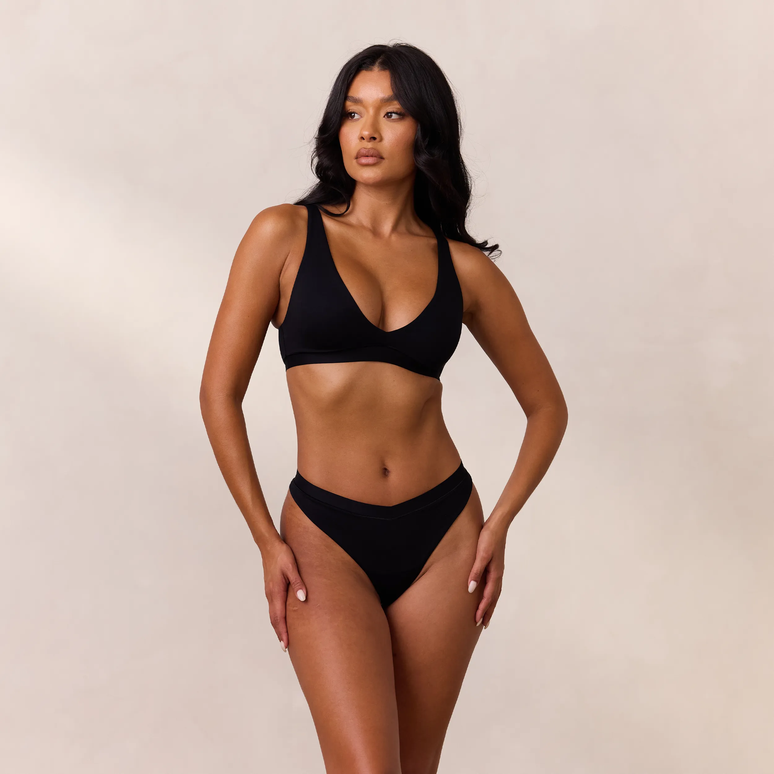 Everyday Comfort Triangle Bra - Black