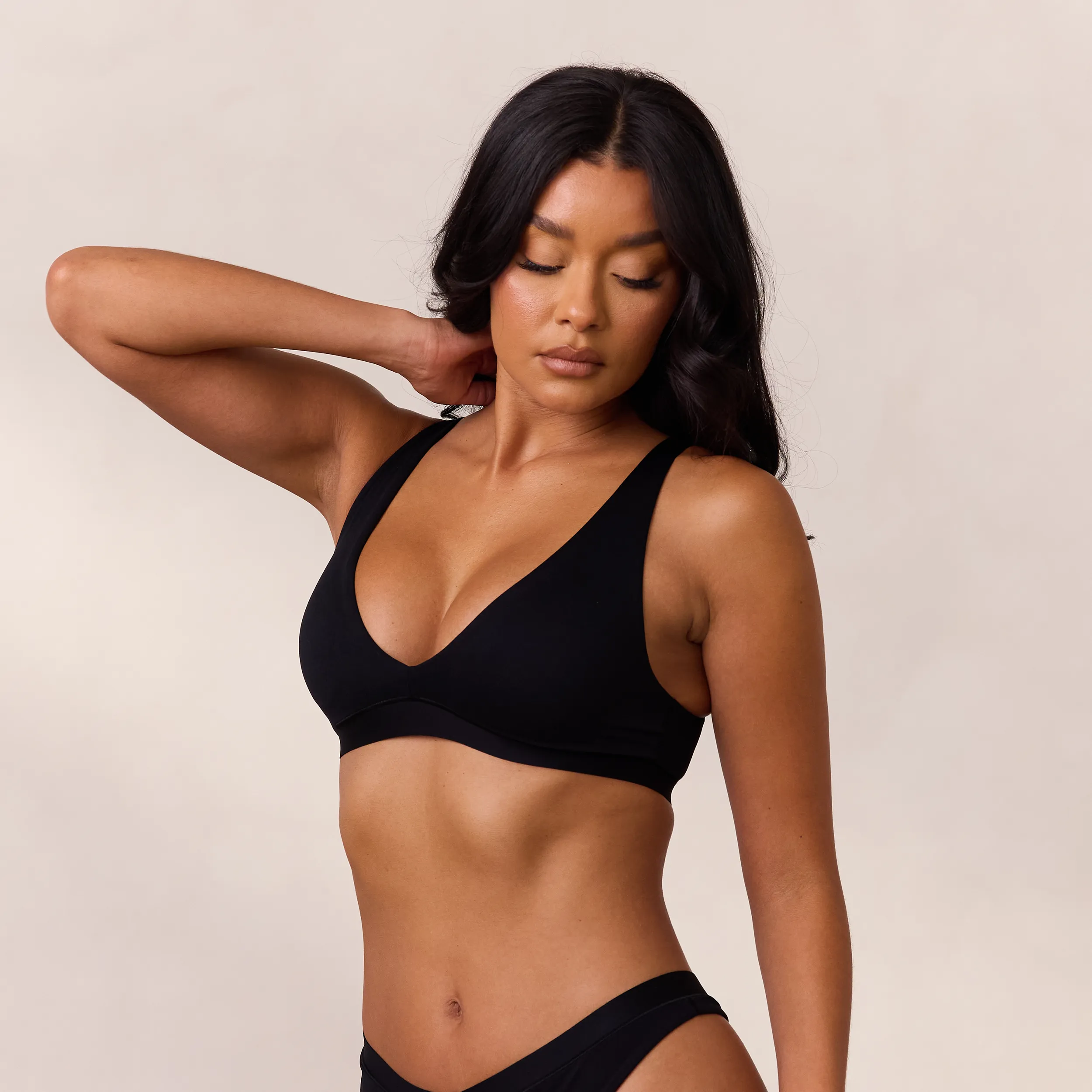 Everyday Comfort Triangle Bra - Black