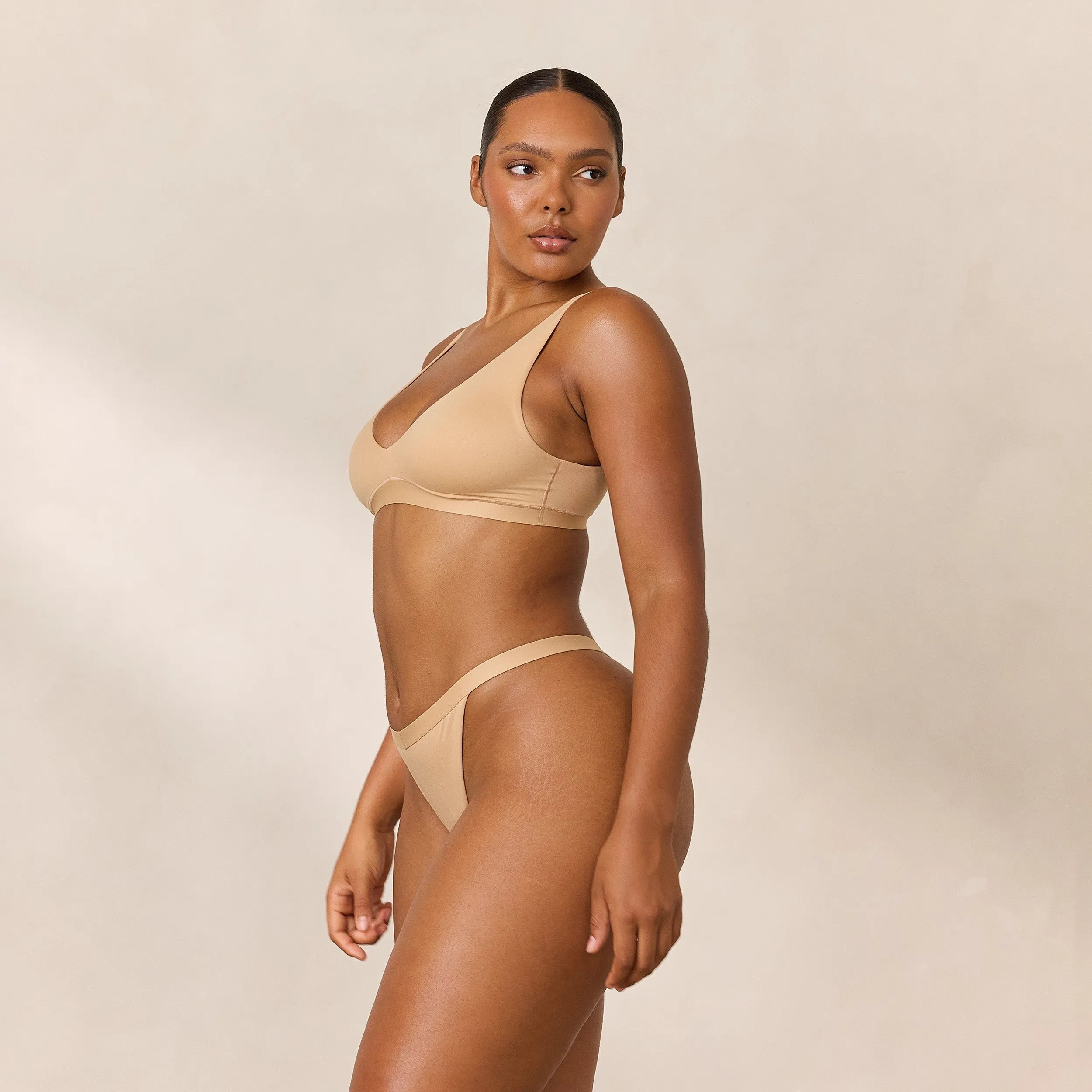 Everyday Comfort Triangle Bra - Sand