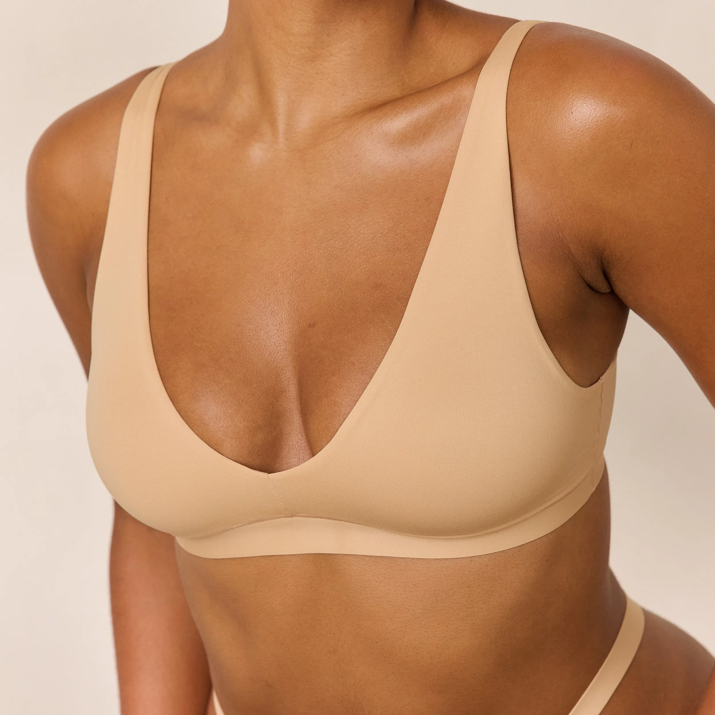 Everyday Comfort Triangle Bra - Sand