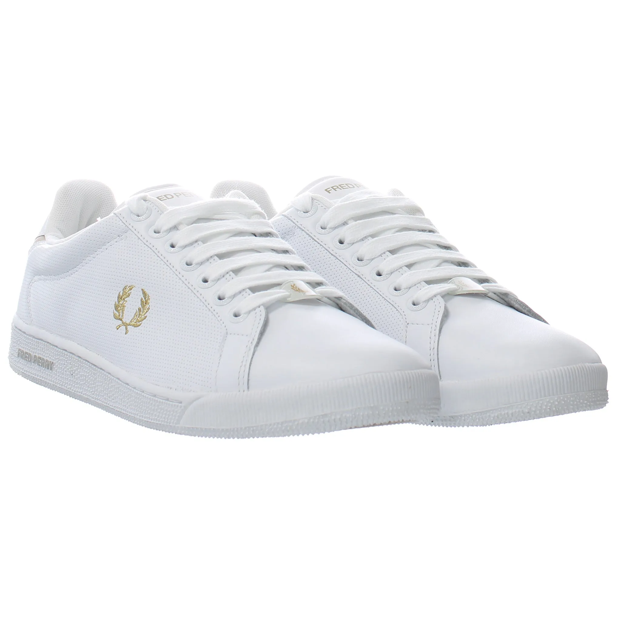 Fred Perry Parkside Pin Punch Mens White Trainers