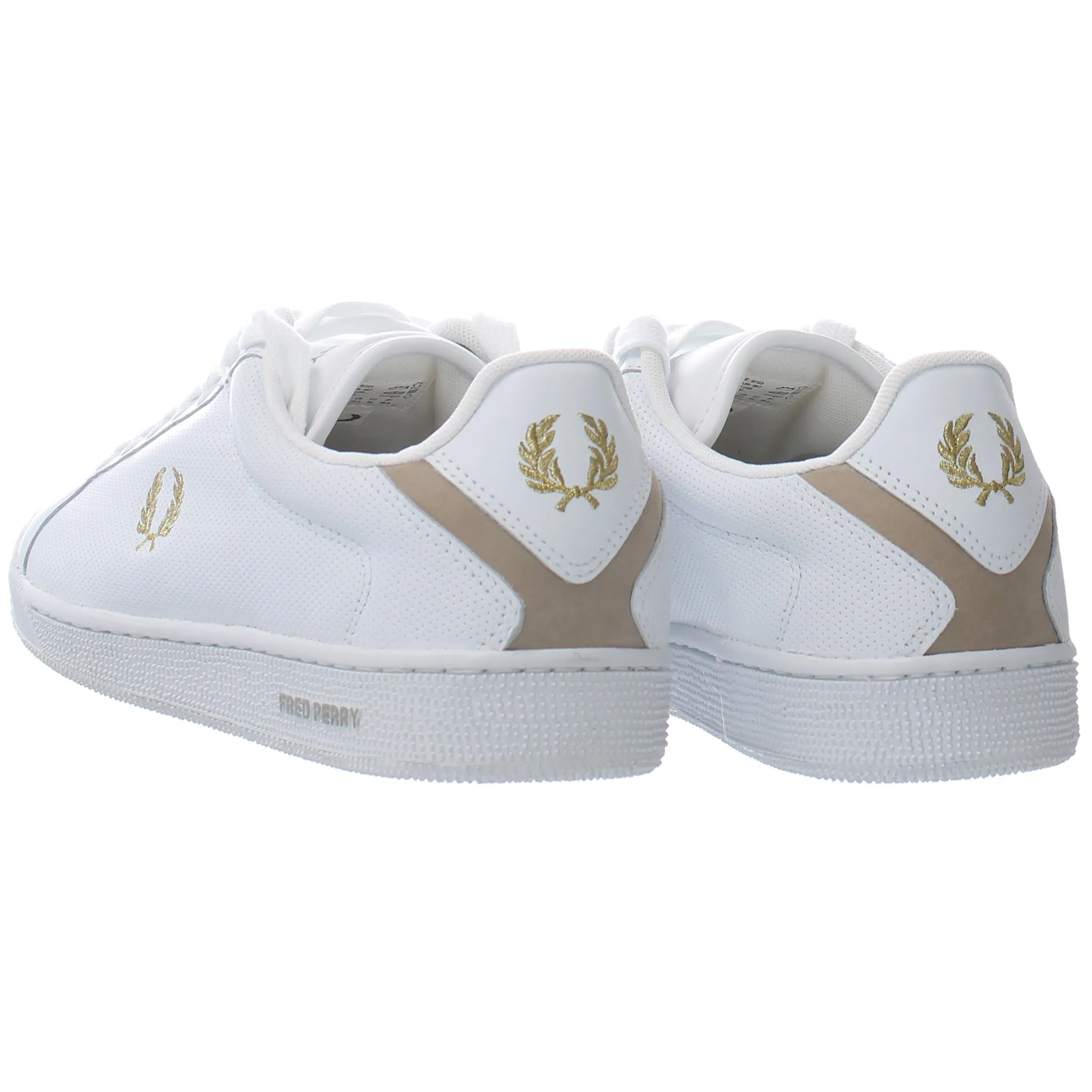 Fred Perry Parkside Pin Punch Mens White Trainers