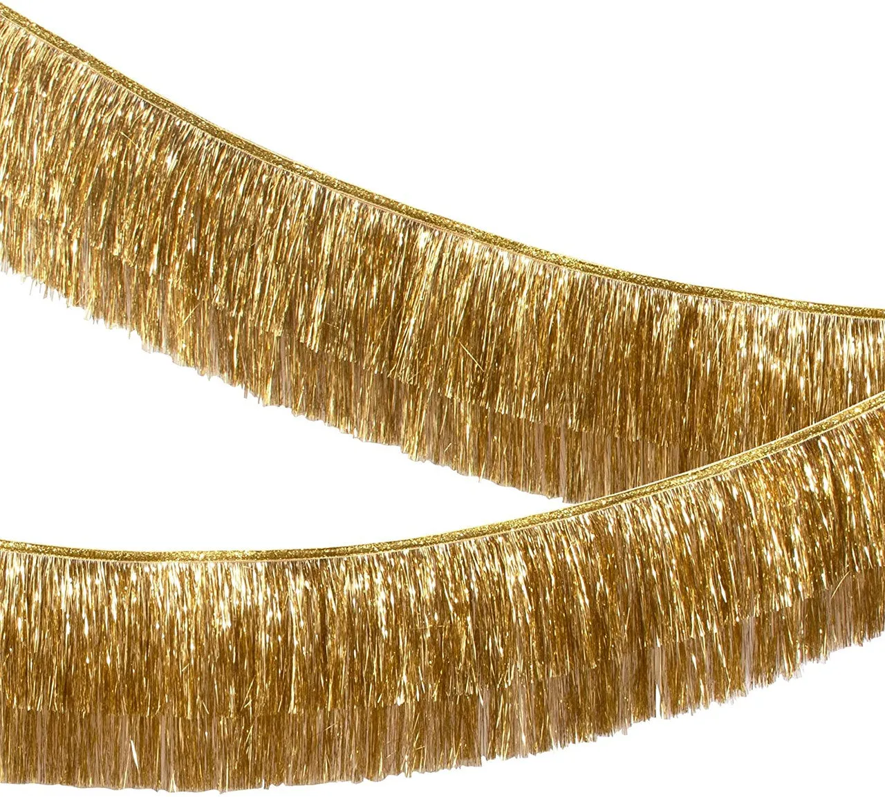 Fringe Garland 20' x 15" Gold-Silver -Black