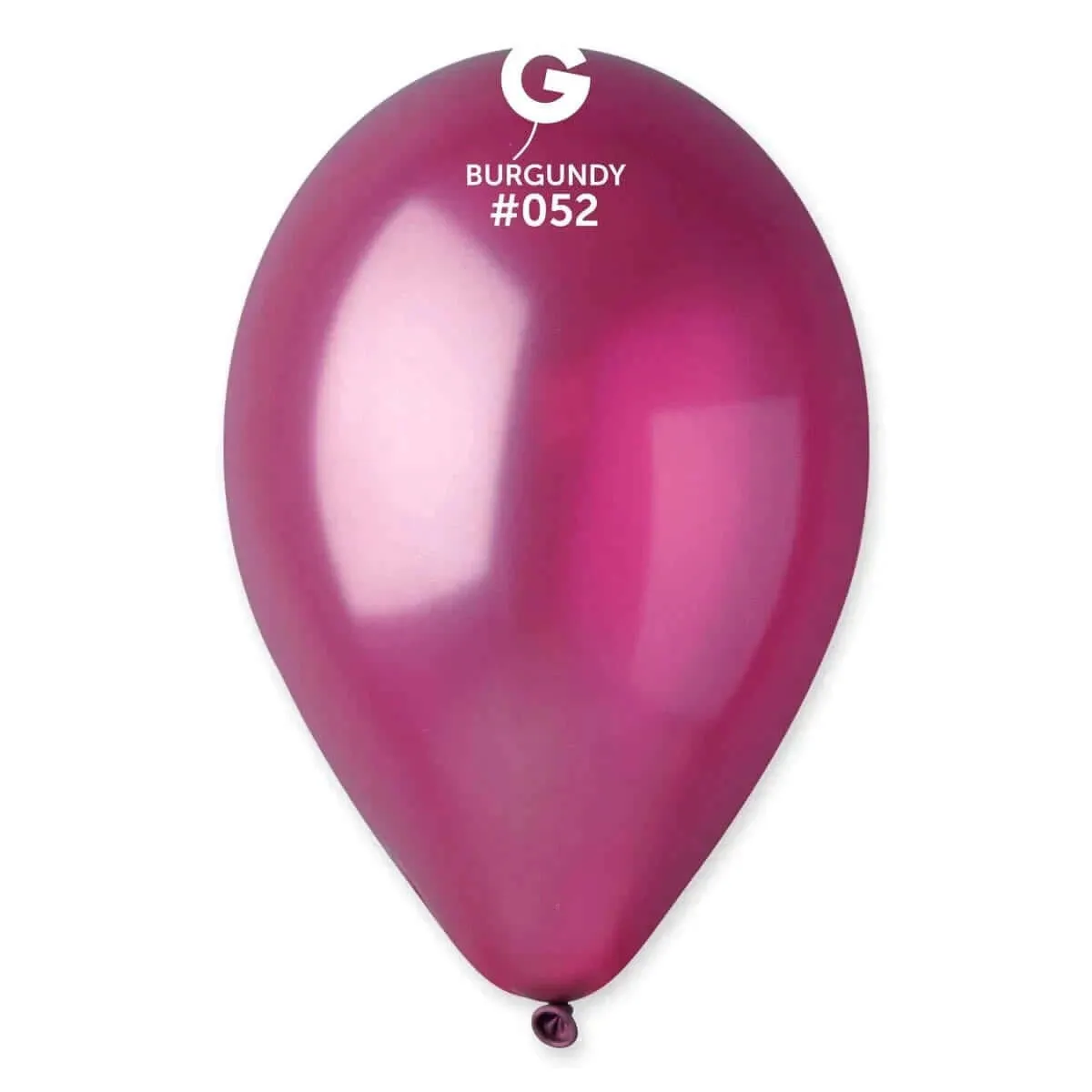 Gemar - 12" Metallic Burgundy Latex Balloons #052 (50pcs)