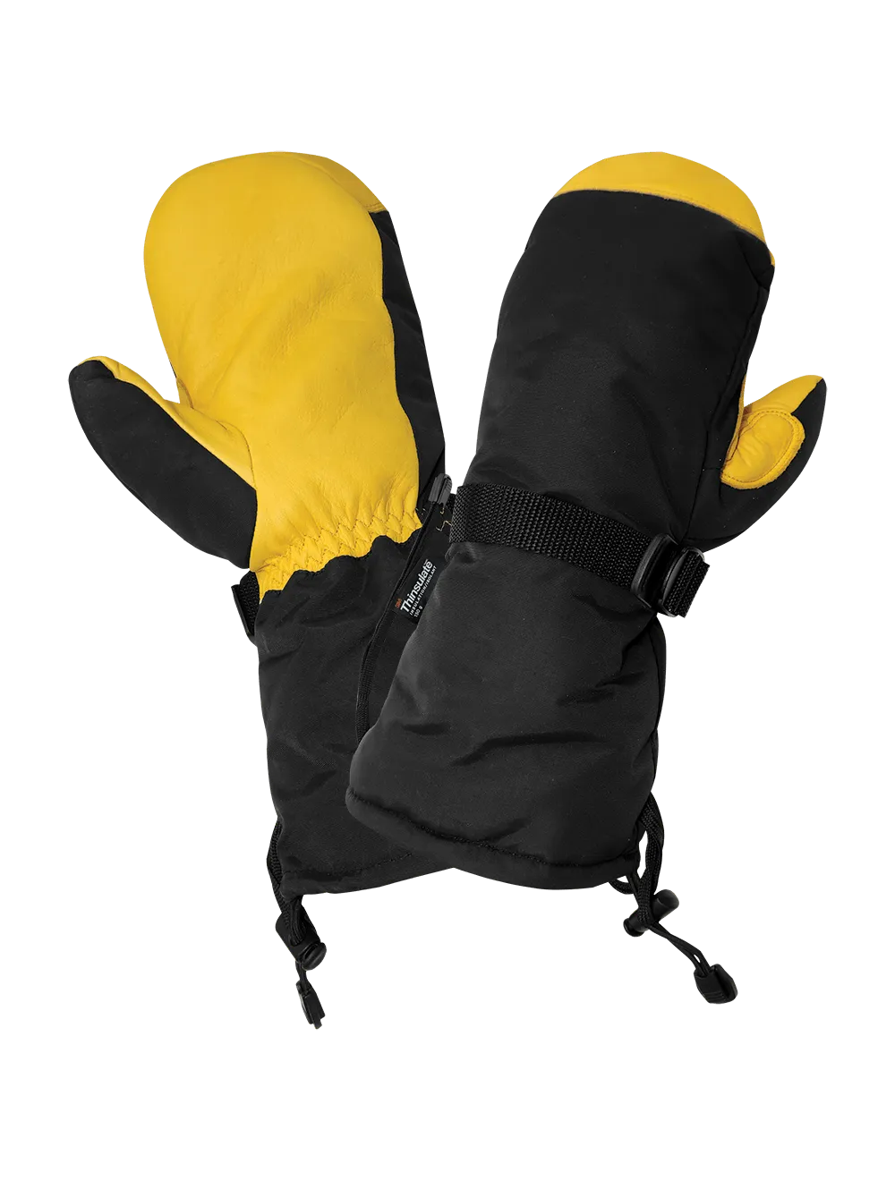 Global Glove Low Temperature Insulated Chopper Mittens Gloves - Gold and Black