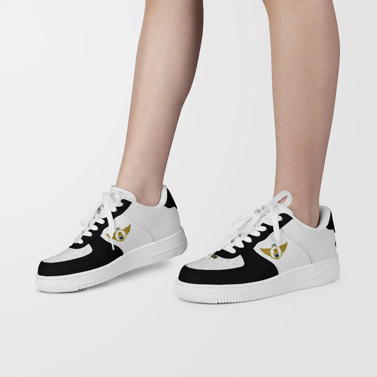 Gold Series - Black Accents | Low Top Customized | Shoe Zero