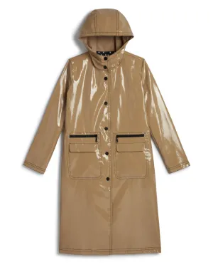 HOODED SLICKER RAIN COAT