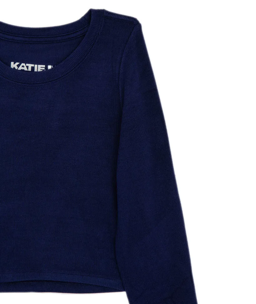 Katie J NYC Juniors Livi Long Sleeve Tee