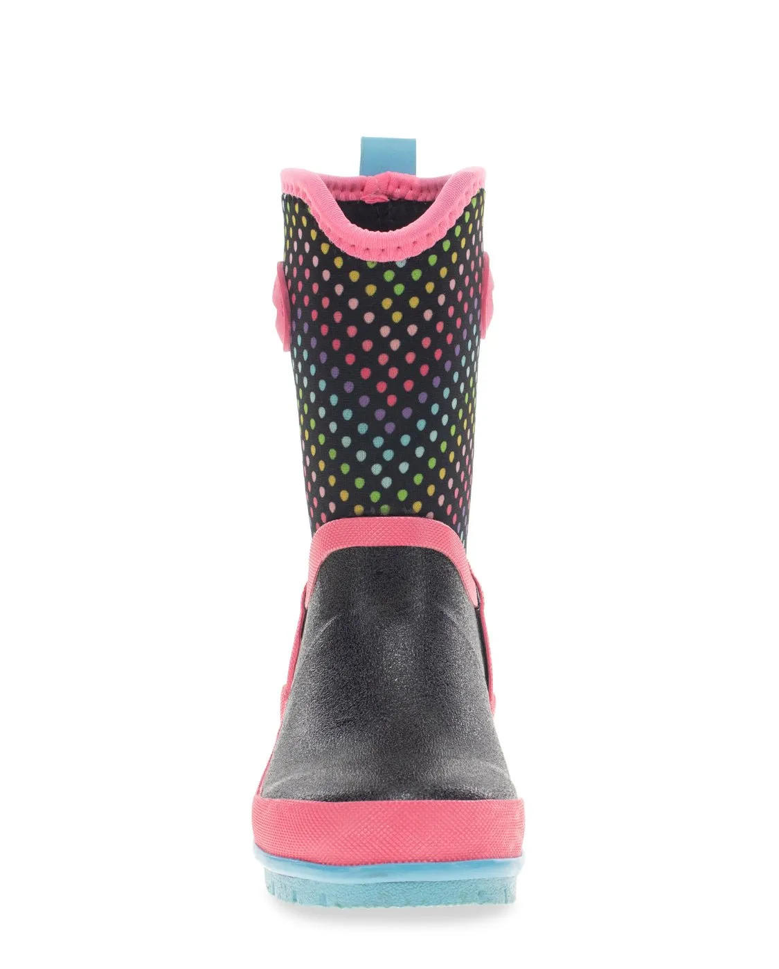 Kids Rainbow Wave Neoprene Cold Weather Boot - Black/Pink