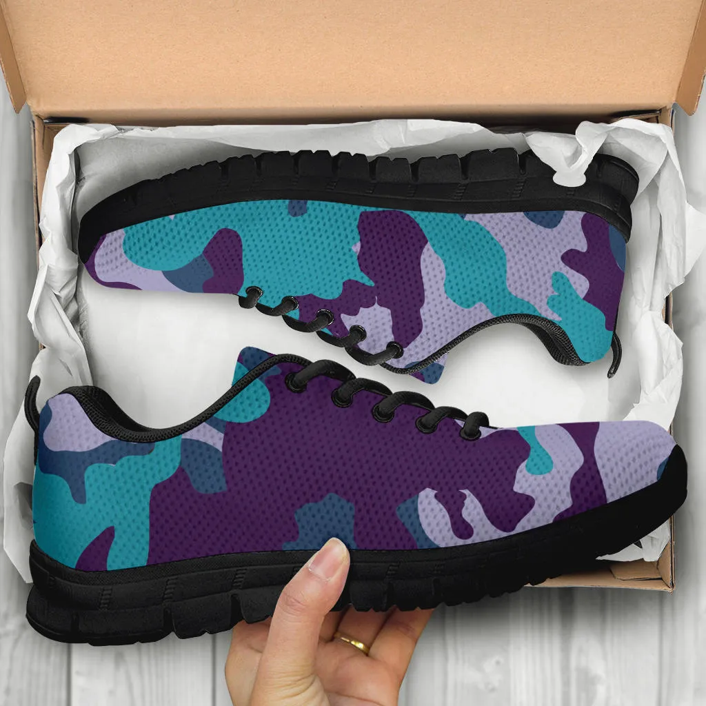 Knit Sneakers_Military Teal_Camo