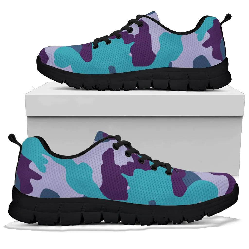 Knit Sneakers_Military Teal_Camo