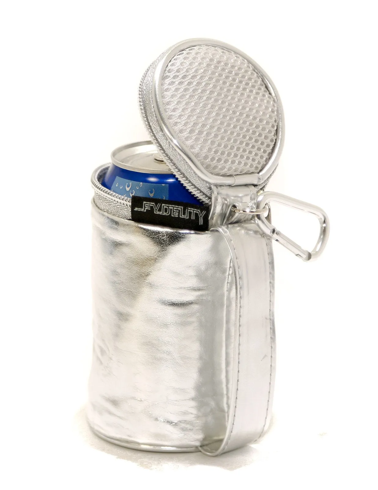 Koolzie | Insulated Can Cooler | METALLIC Silver