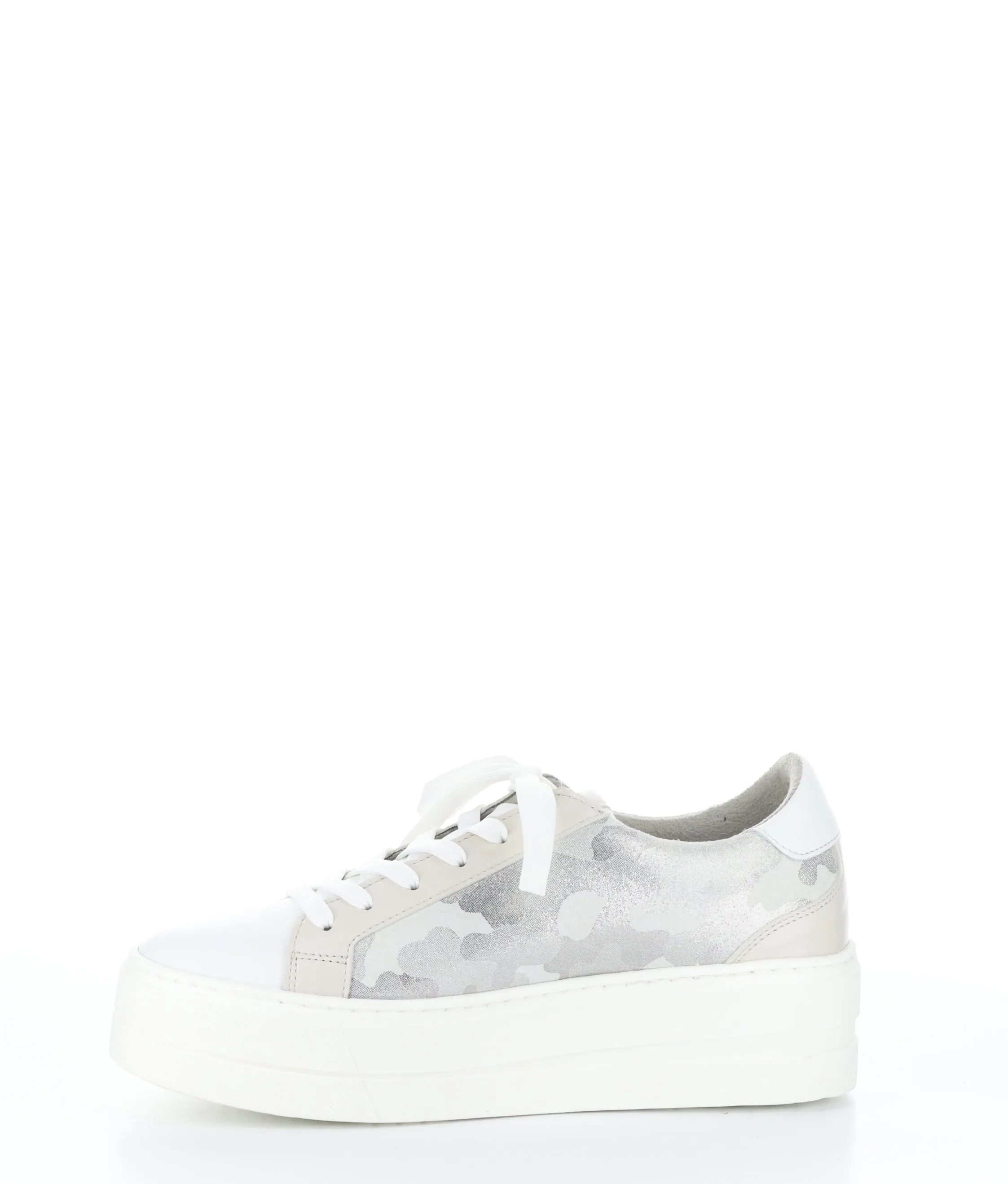 MARDI WHITE/SILGREY/CREAM Lace-up Trainers