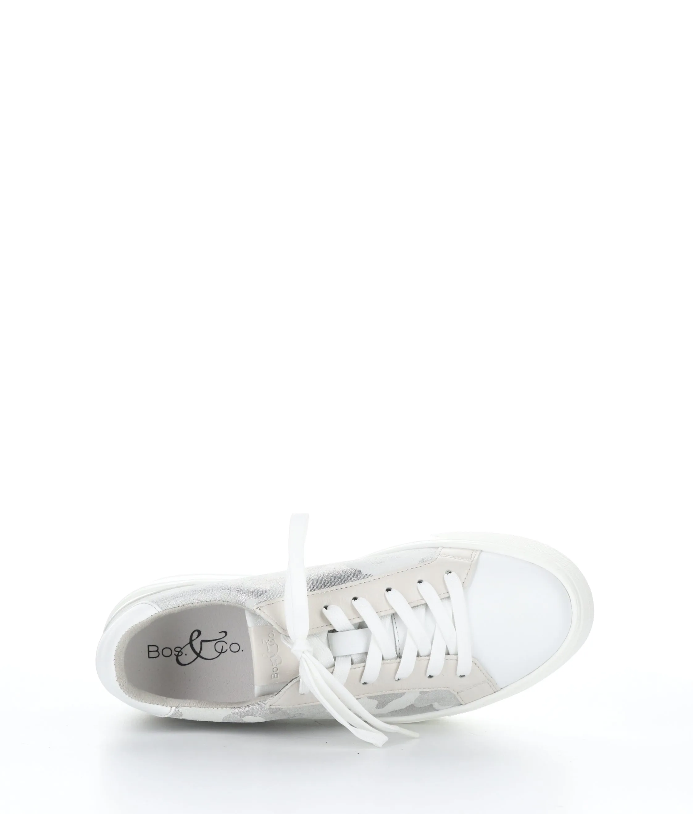 MARDI WHITE/SILGREY/CREAM Lace-up Trainers