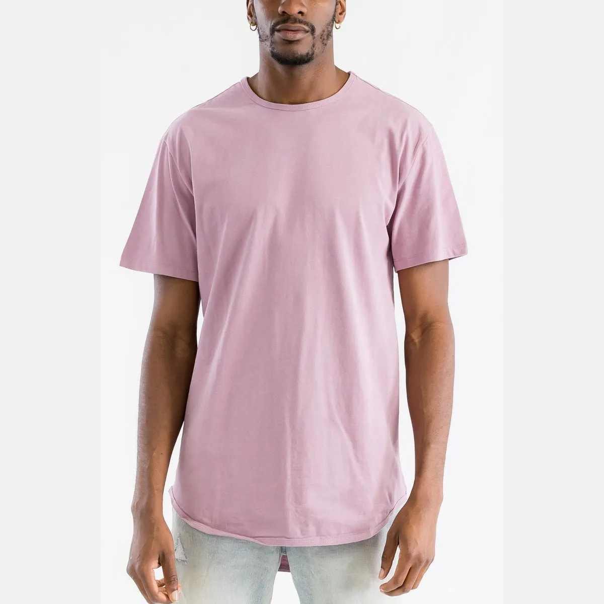 Mauve Classic Scallop Tee