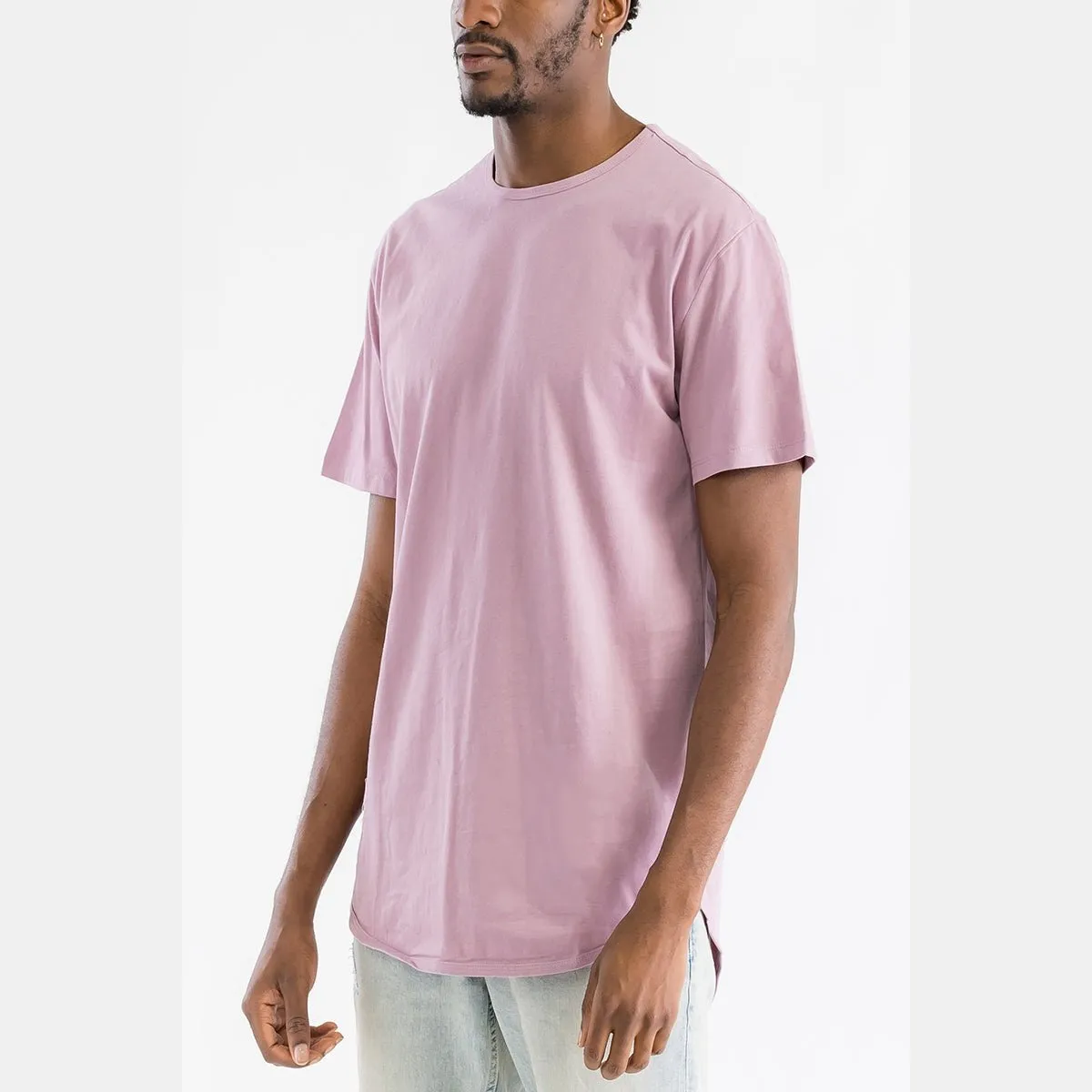 Mauve Classic Scallop Tee