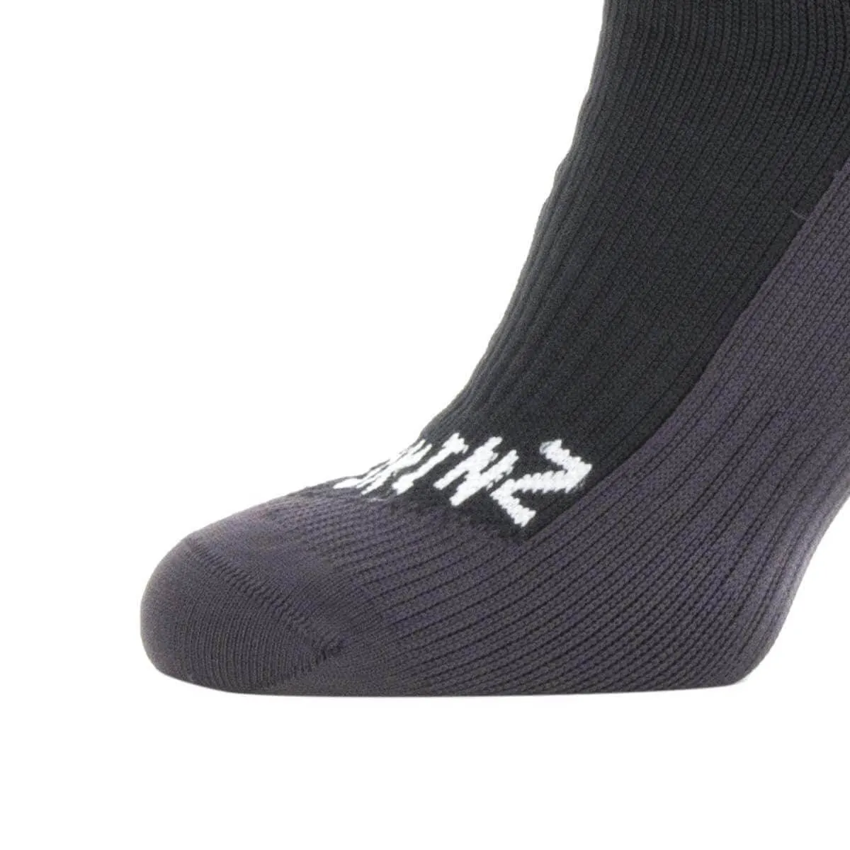 Men's socks SealSkinz Waterproof Cold Weather Mid Length, black/gray