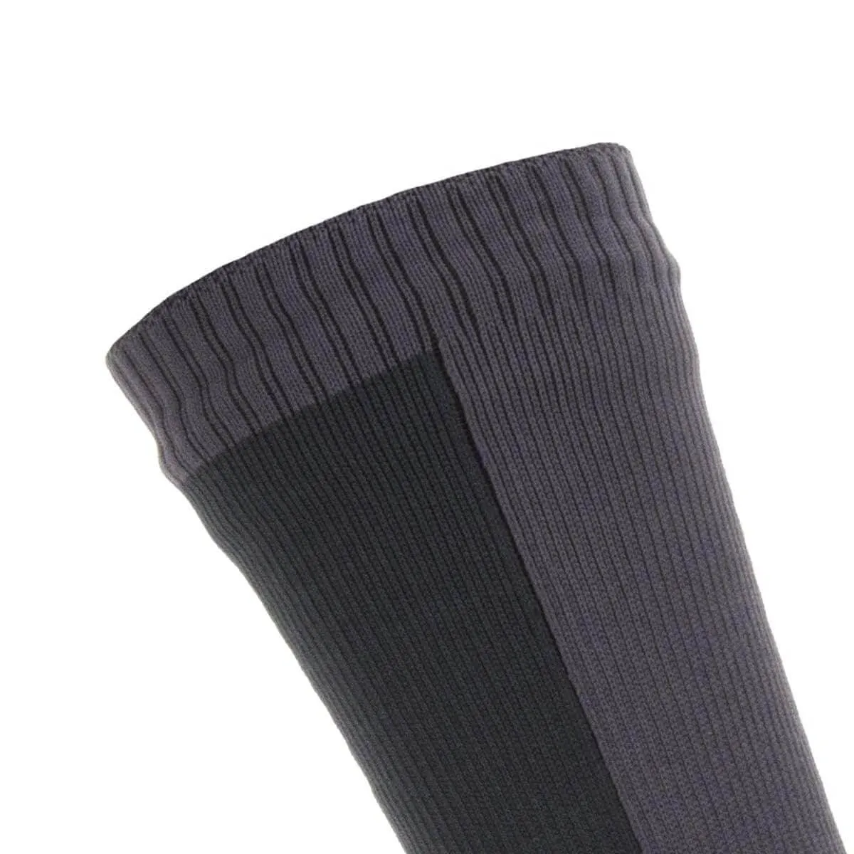 Men's socks SealSkinz Waterproof Cold Weather Mid Length, black/gray