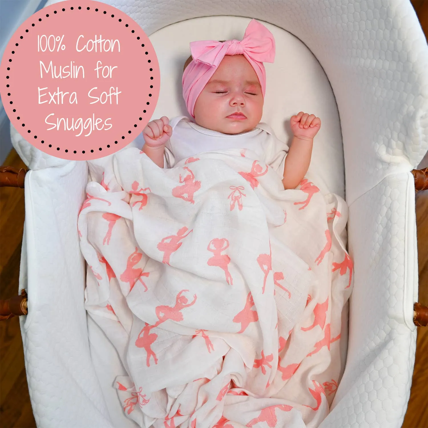 Never Miss a Chance to Dance Baby Swaddle Blanket