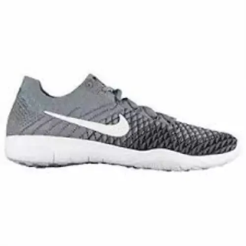 NIKE - WOMENS FREE TR FLYKNIT 2 GRAY AND BLACK SNEAKERS **FREE SHIPPING**